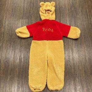 Disney Deep Pile Fleece Pooh Costume 4-6T Vintage